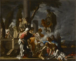 König Salomo opfert den Idolen, ca. 1640